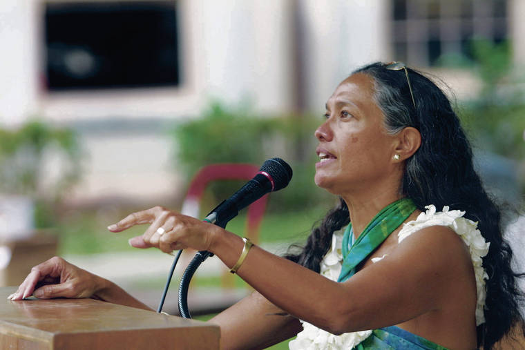 Activist retired University of Hawaii professor Haunani Kay Trask