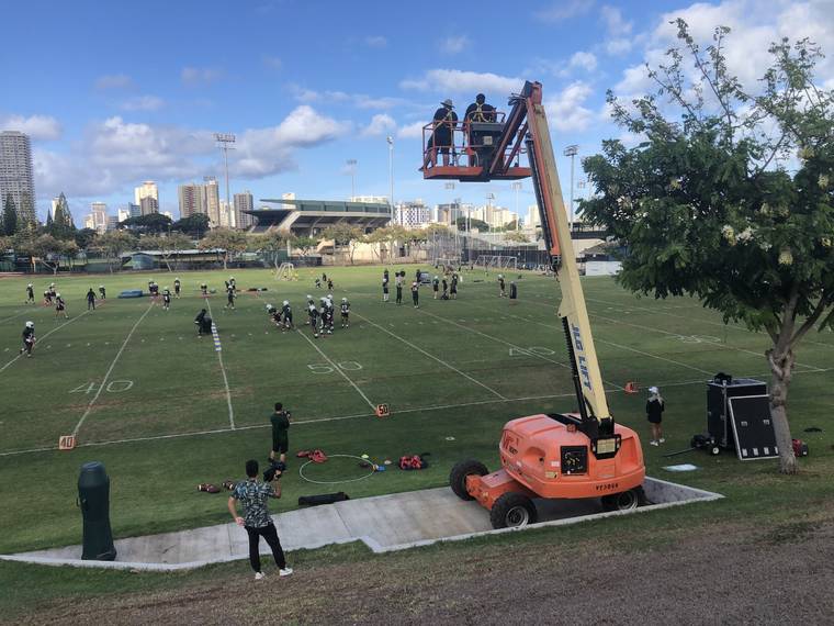 University of Hawaii football team opens training camp with fastpaced