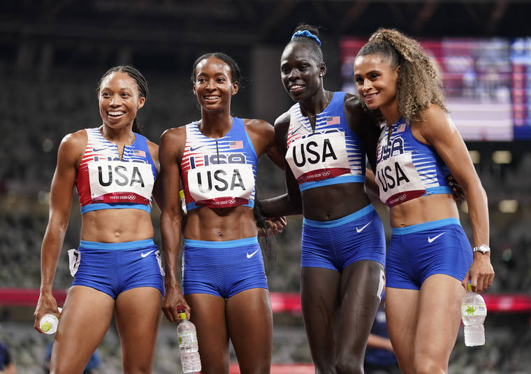 Allyson Felix’s 11th Olympic medal comes in U.S. 4x400meter relay