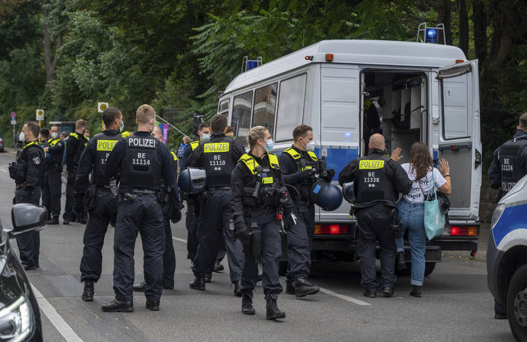 Protests In Berlin For And Against Coronavirus Restrictions Honolulu Star Advertiser