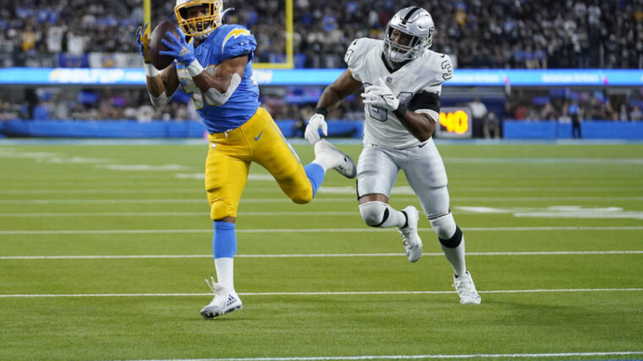 Herbert, Ekeler propel Chargers to 28-14 win over Raiders