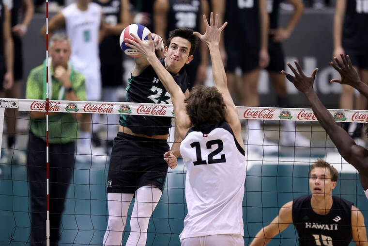 University of Hawaii men’s volleyball team sweeps Cal State Northridge