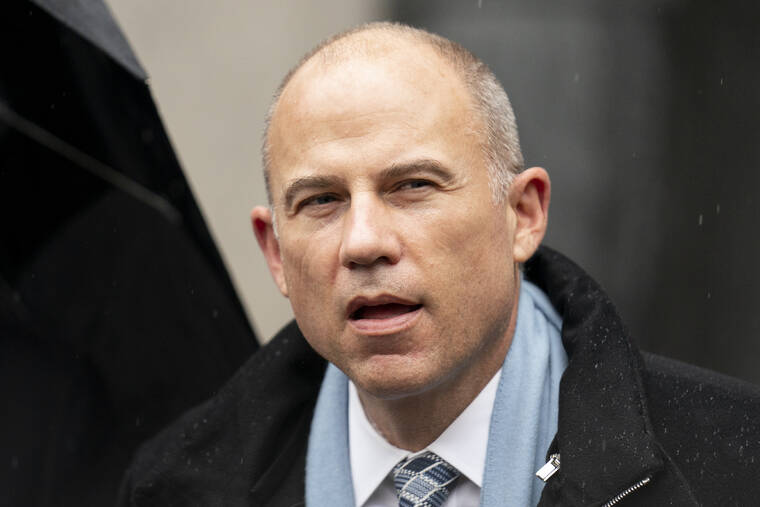 ASSOCIATED PRESS
                                Michael Avenatti speaks to members of the media after leaving federal court, Feb. 4, in New York. The incarcerated lawyer says he plans to plead guilty to charges in a federal court case in Southern California. Avenatti didn’t specify which charges he wants to plead to in a brief filing Sunday.