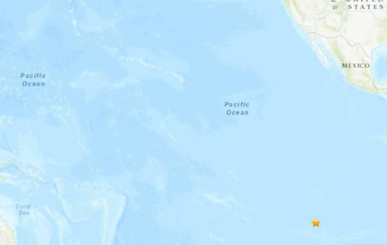 Strong earthquake strikes off the coast of Chile, does not pose a tsunami danger to Hawaii