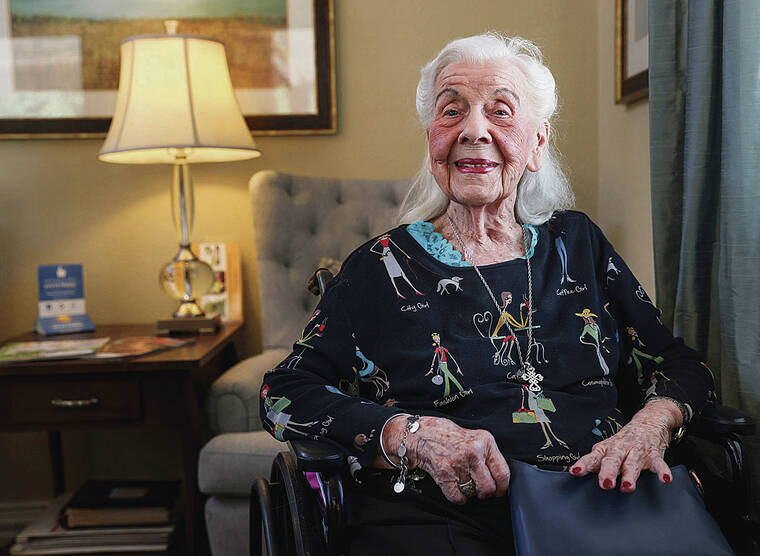 A 101-year-old woman reflecting on her life experiences