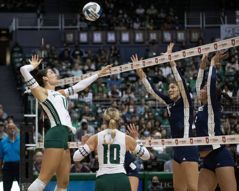 Rainbow Wahine open Big West volleyball season with sweep of UC Davis