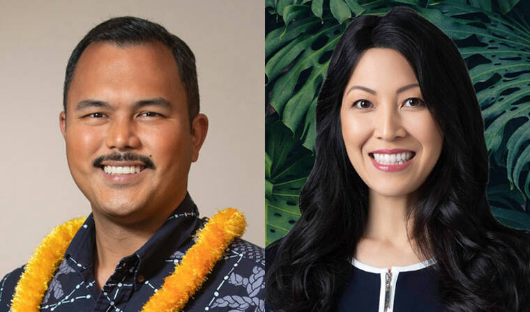 COURTESY PHOTOS Honolulu City Council District 6 candidates Tyler Dos Santos-Tam and Traci Toguchi