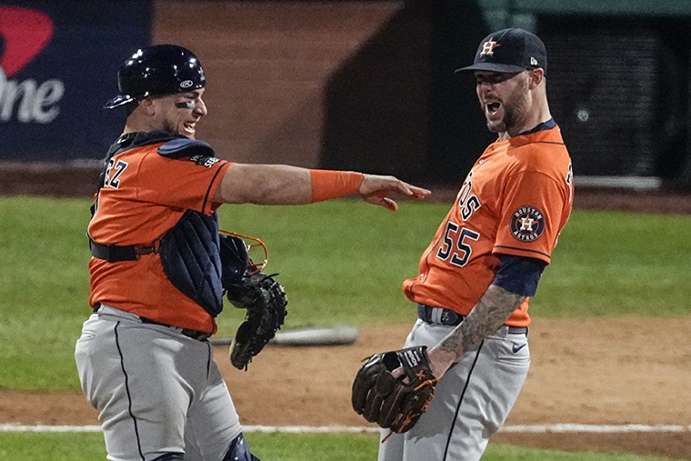 Photos: Astros make history, achieve second no-hitter in World Series play  – Boston 25 News