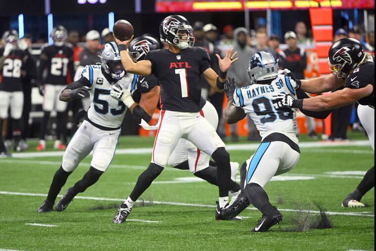 First-place Falcons hope to keep running against Chargers - The