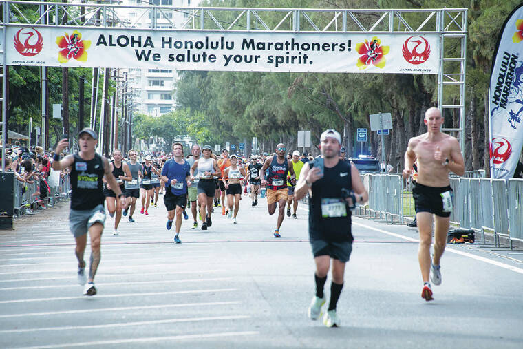 Honolulu Marathon Hawaii finishers Honolulu StarAdvertiser