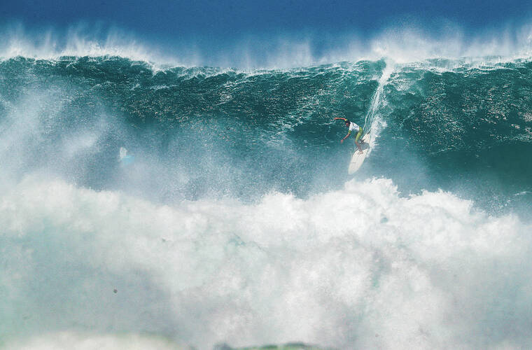 Thousands flock to Waimea Bay to watch ‘The Eddie’ surf contest