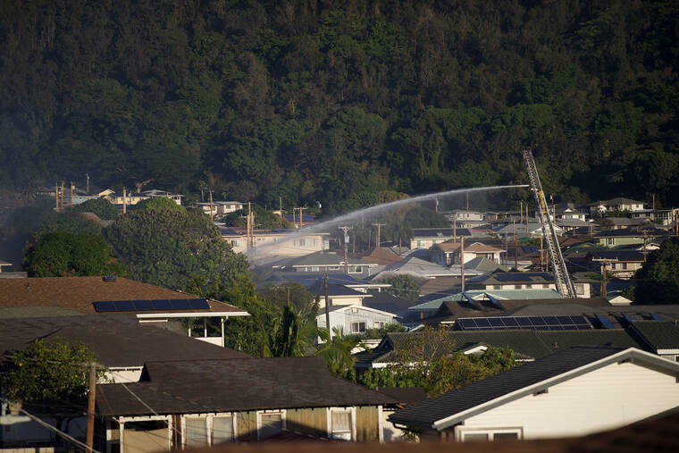 Firefighters Douse Blaze In Nuuanu-Punchbowl Area | Honolulu Star ...