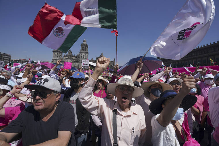 Tens Of Thousands Protest Mexico Electoral Reforms | Honolulu Star ...