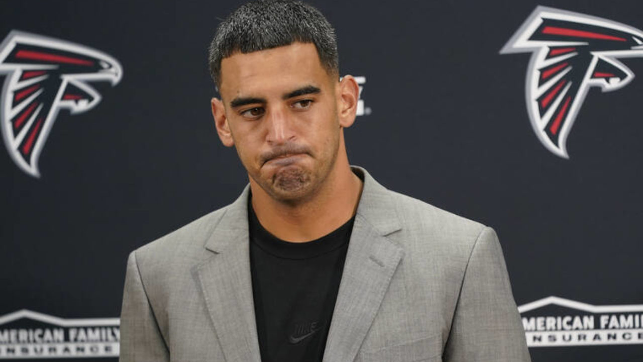 Falcons cut QB Marcus Mariota, who started 13 games for them last