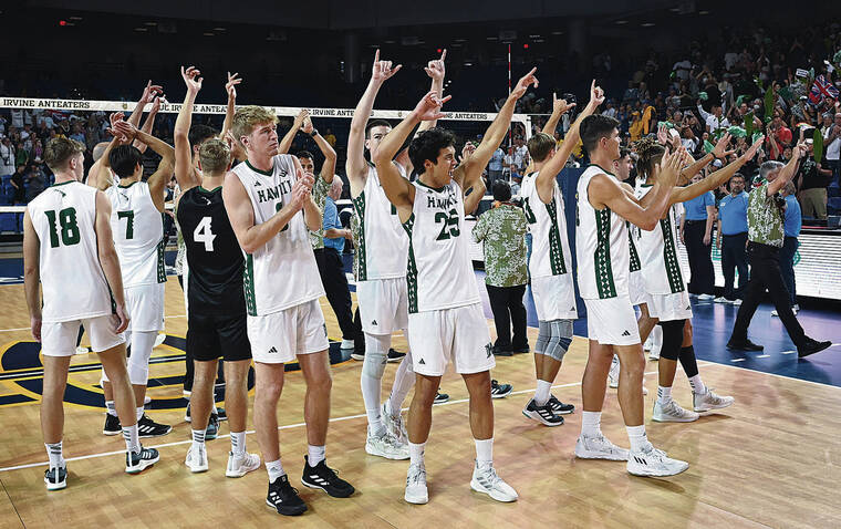 Hawaii Mens Volleyball Moves Within A Win Of Big West Championship Honolulu Star Advertiser