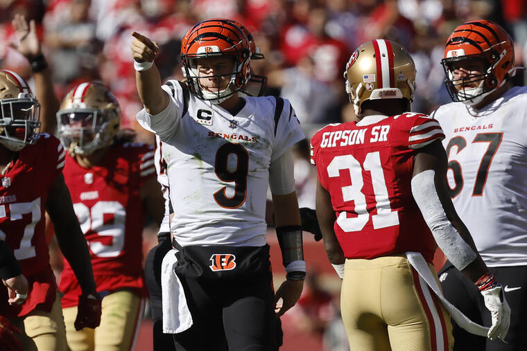 Bengals roar out of bye week, topple 49ers Honolulu StarAdvertiser