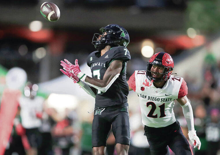 WR Steven ‘Glide’ McBride has become a deep threat for Hawaii ...