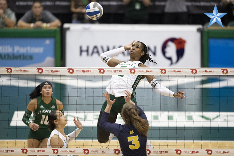 Hawaii Women’s Volleyball Sweeps UC San Diego | Honolulu Star-Advertiser