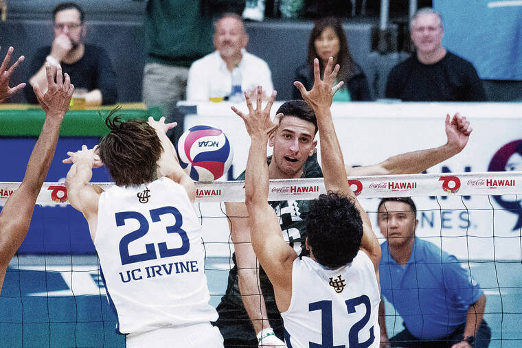Hawaii holds off UC Irvine in 5 sets to claim Outrigger Volleyball