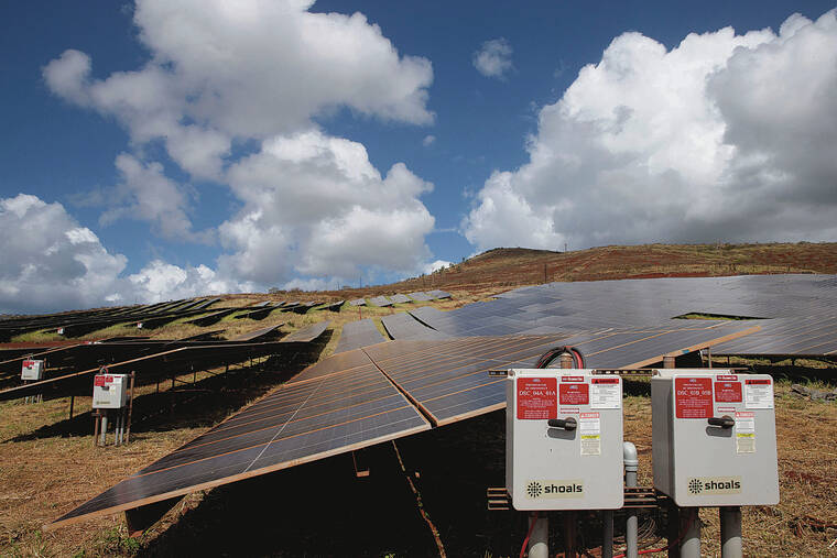 Off the news: Renewable energy project comes online | Honolulu Star ...