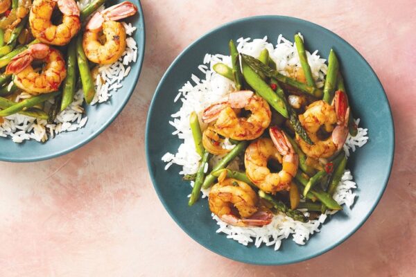 Shrimp is the star of this savory stir-fry