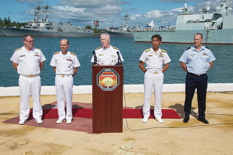 29 countries are taking part in the naval war games in Hawaii