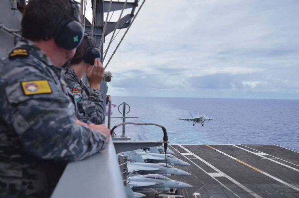 RIMPAC exercises continue on USS Carl Vinson