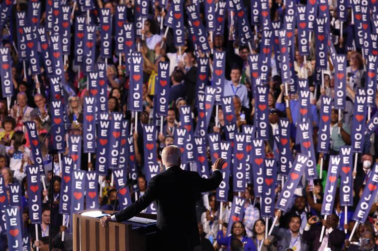 VIDEO: Biden praises Harris as the future of his party in DNC speech