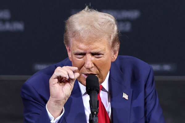 Trump holds a campaign rally, in Tucson, Ariz.