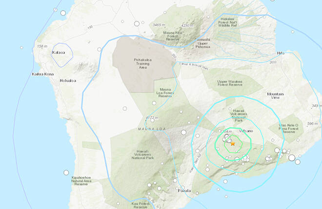 Magnitude 4.3 earthquake shakes Kilauea volcano summit