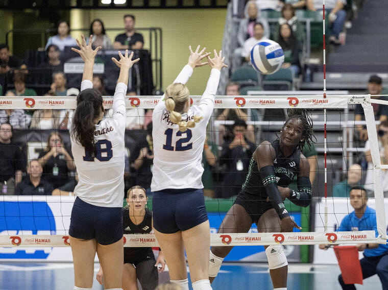 Hawaii women’s volleyball team beats Pepperdine in 5