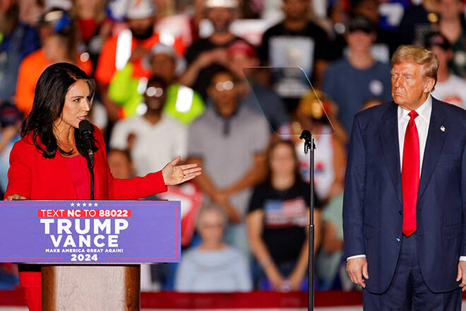 Tulsi Gabbard says she’s joining the GOP as she campaigns with Trump