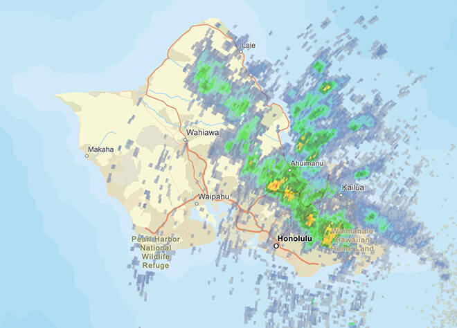 Flash Flood Warnings for Oahu, Maui