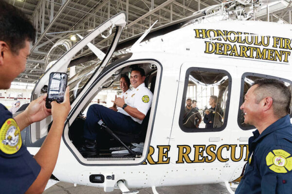 Honolulu Fire Department unveils new twin-engine helicopter