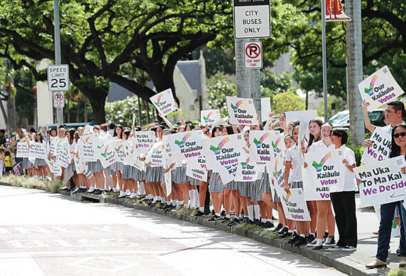 Hawaii youth engage in voting process