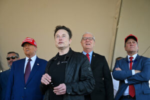 Trump, Musk watch SpaceX launch Starship