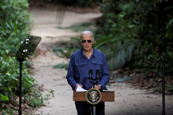 Biden visits Amazon rainforest en route to G20 summit in Rio