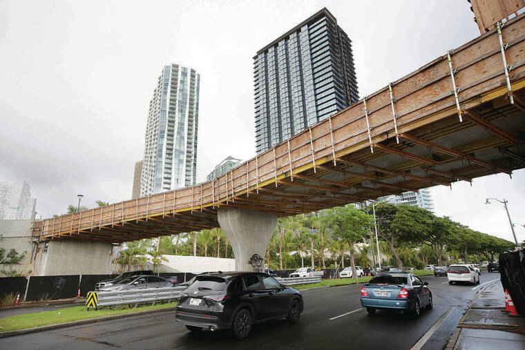 Kakaako pedestrian bridge nears completion after much delay