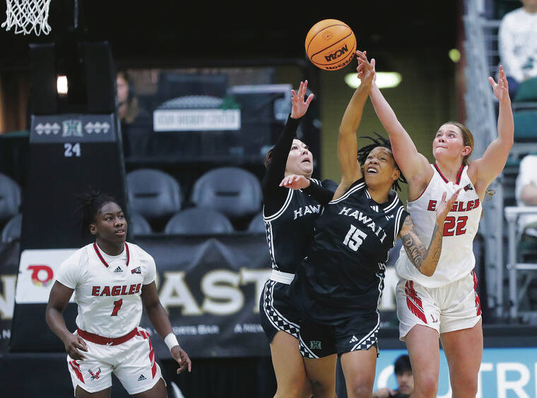 Wahine snag third straight victory with a win over Eastern Washington