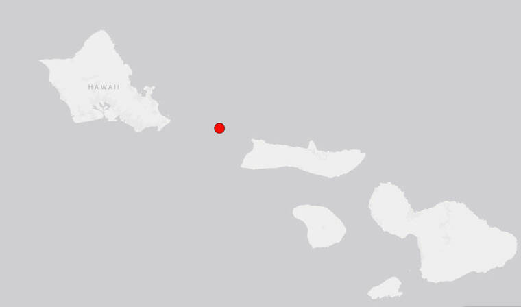 A small earthquake off East Oahu was felt throughout the island