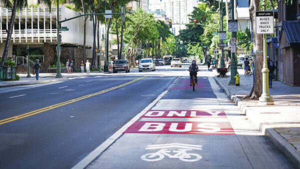 Waikiki  transit-priority lane finishes first phase, city says