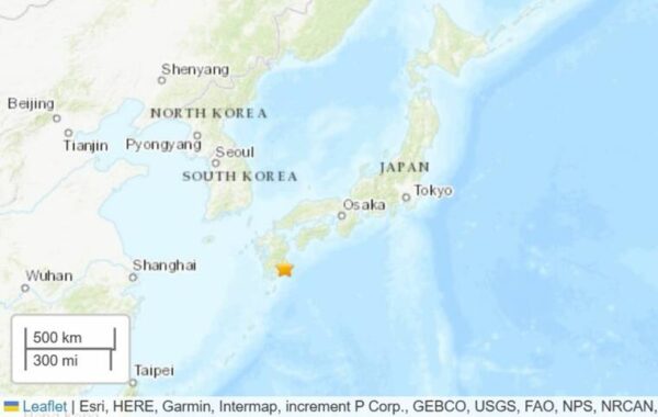 Japan hit by strong quake near Nankai Trough region