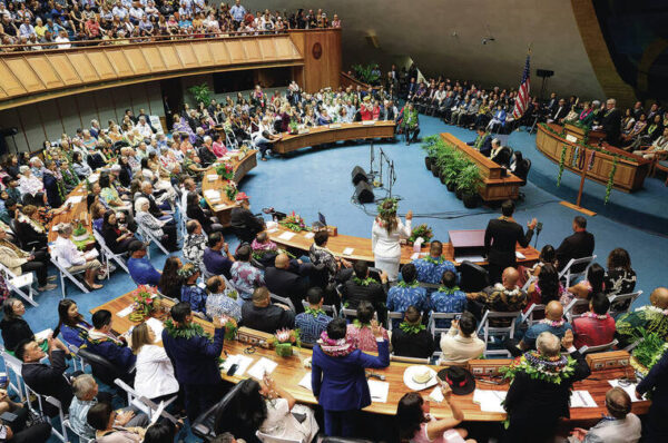 Prickly dissent colors opening day of Hawaii Legislature