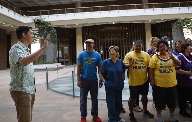 Hawaii nurses unions call for law regulating staffing ratios