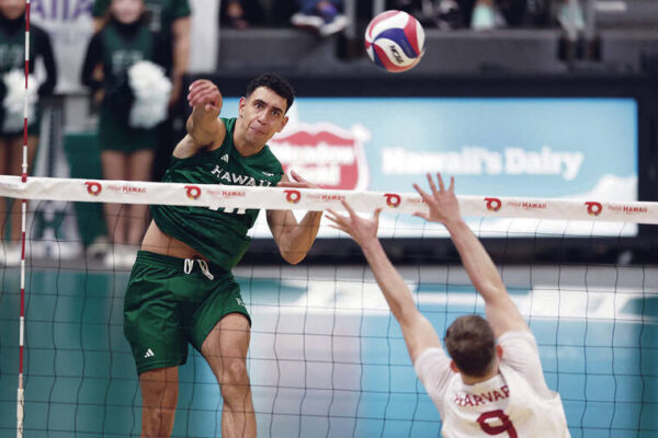 Hawaii men’s volleyball team rallies in 5th to eke by Harvard