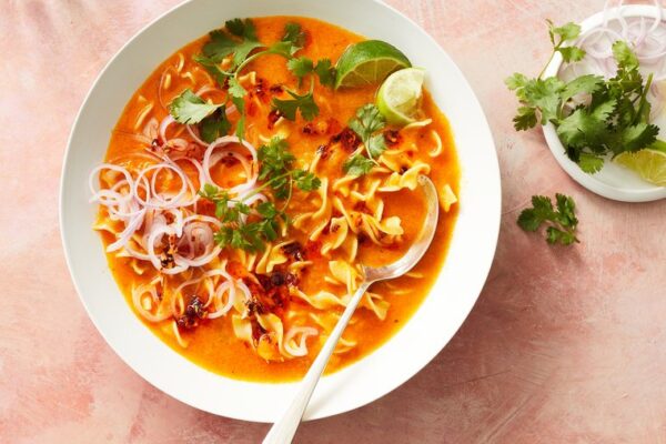 Savory, curry-spiced squash soup