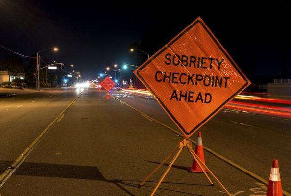 HPD setting up impaired driving checkpoints