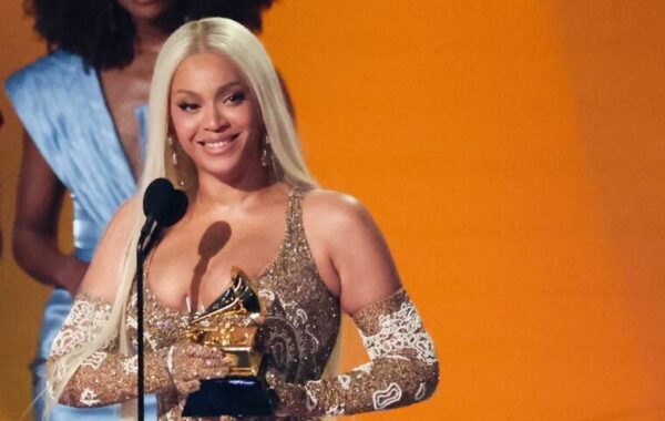 Beyoncé wins top Grammys prize for first time