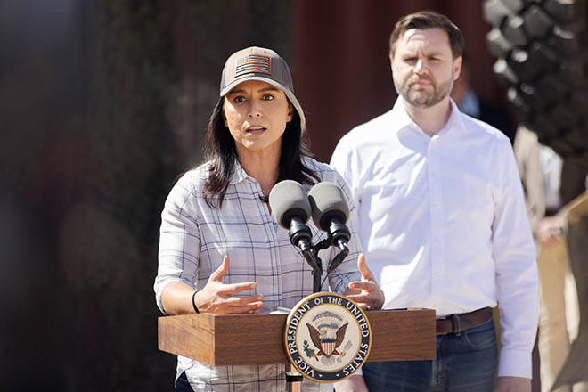 Tulsi Gabbard stops in Hawaii ahead of trip to Asia